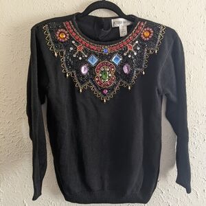 Vintage Victoria Harbour Bedazzled Sweater